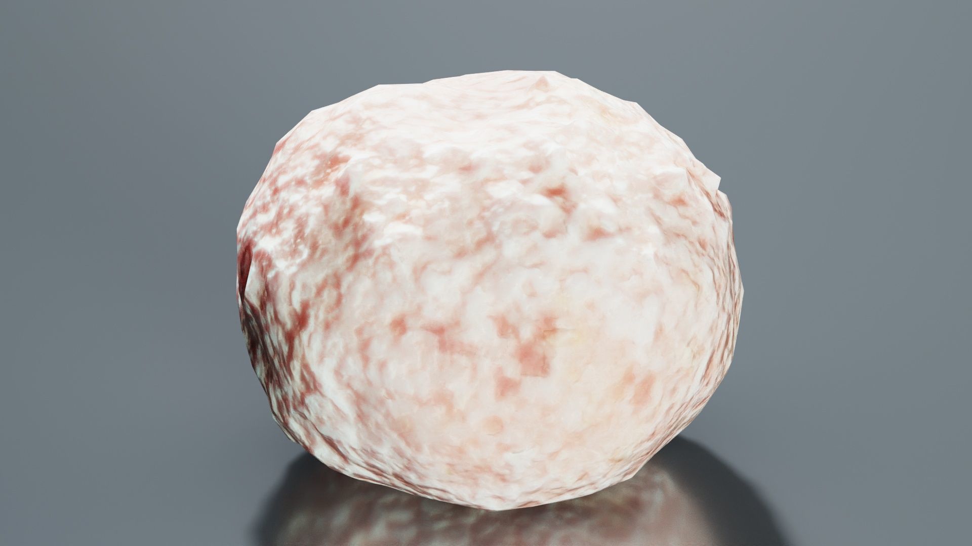 Meat Ball Low-poly 3D model_8