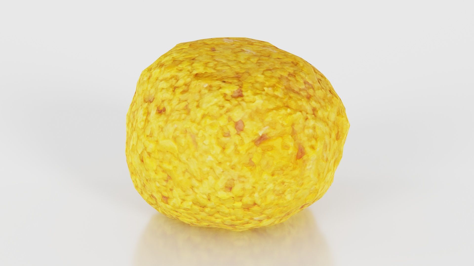 Meat Ball Curry Low-poly 3D model_15