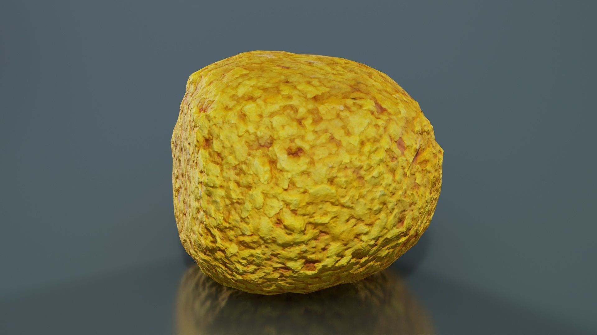 Meat Ball Curry Low-poly 3D model_8