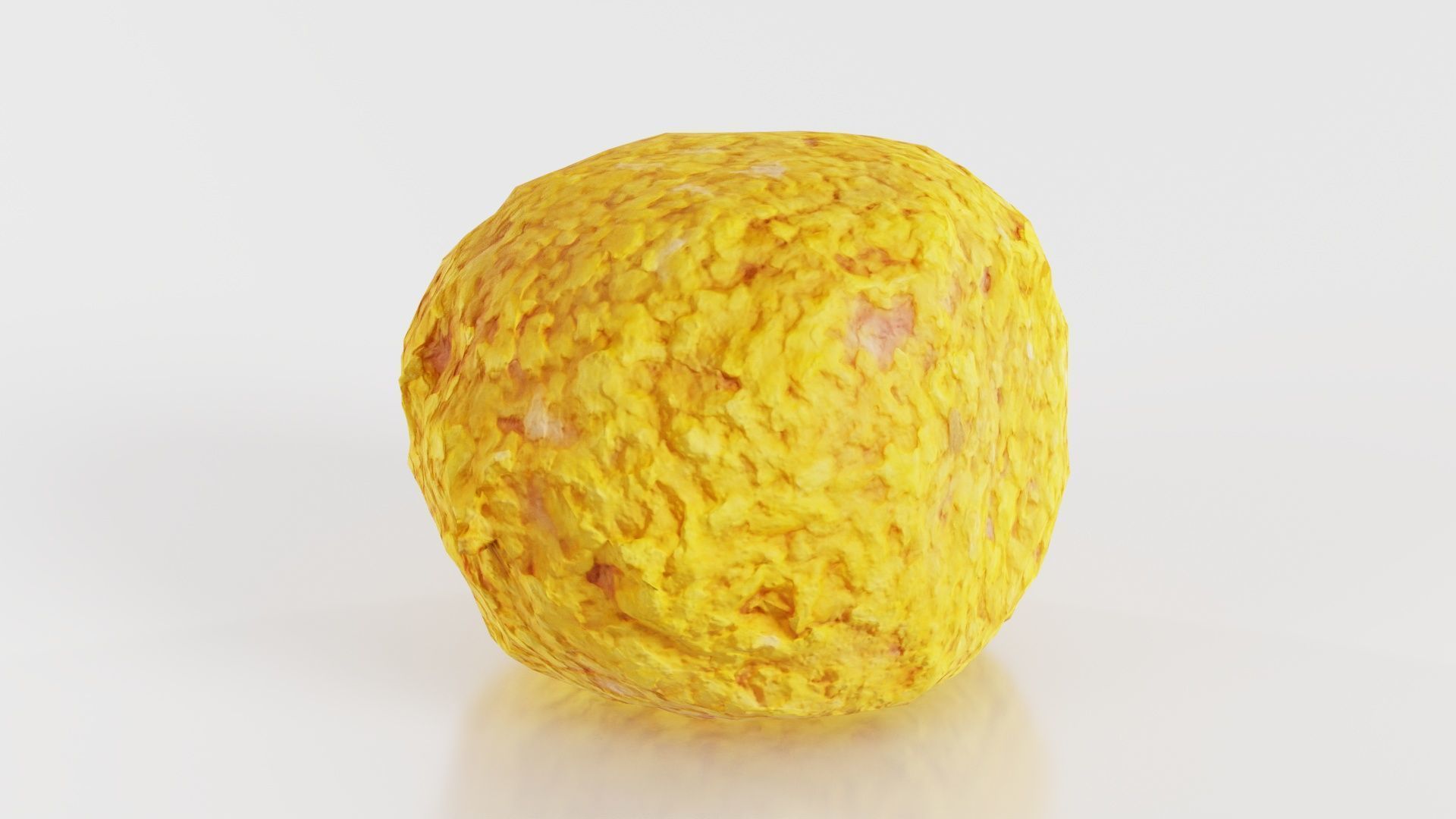 Meat Ball Curry Low-poly 3D model_1