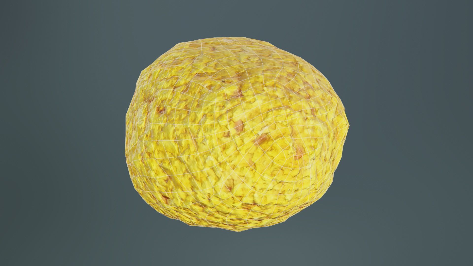 Meat Ball Curry Low-poly 3D model_9