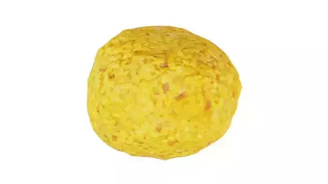 Meat Ball Curry Low-poly 3D model