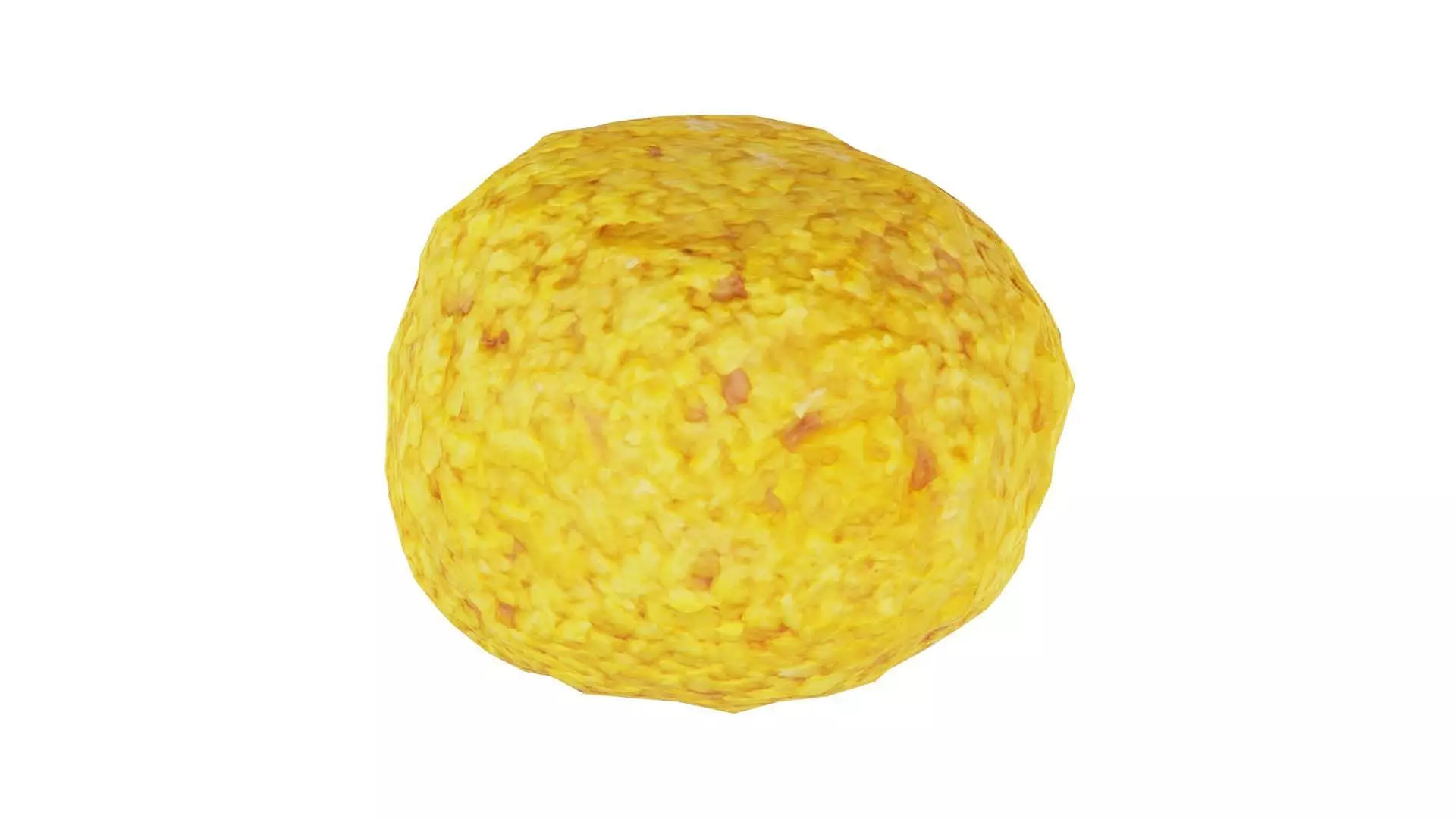 Meat Ball Curry Low-poly 3D model_0