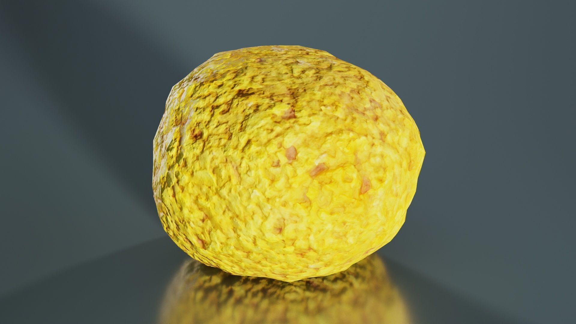 Meat Ball Curry Low-poly 3D model_4