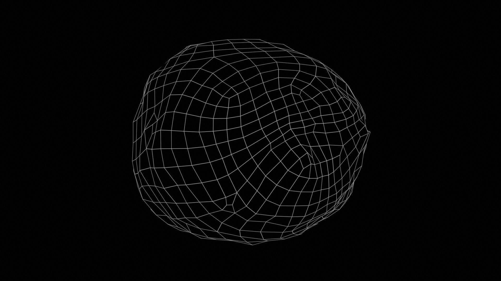 Meat Ball Curry Low-poly 3D model_11