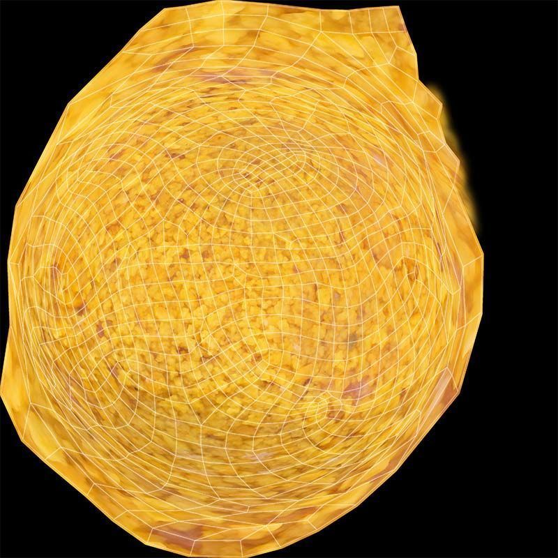 Meat Ball Curry Low-poly 3D model_14