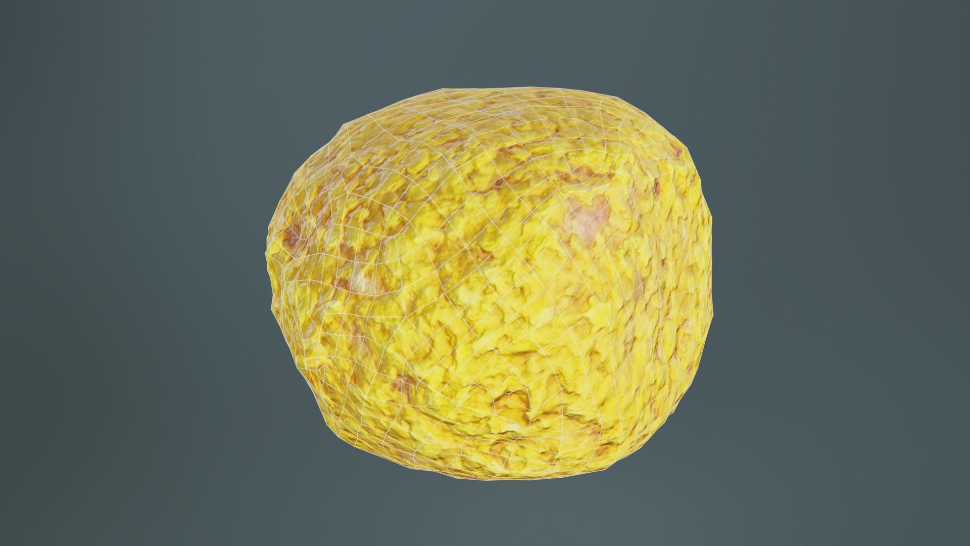 Meat Ball Curry Low-poly 3D model_10