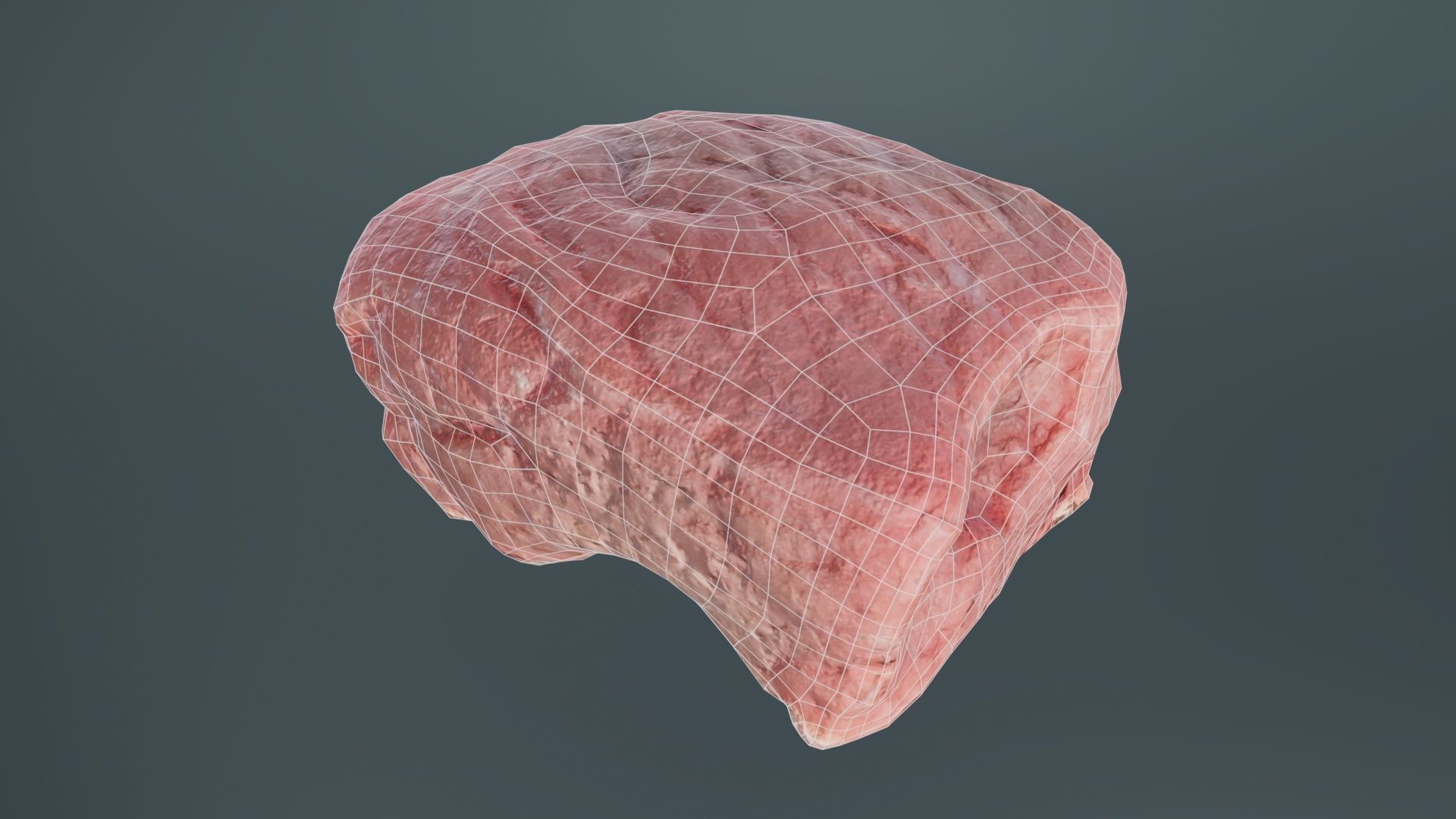 Red Meat 2 Low-poly 3D model_9