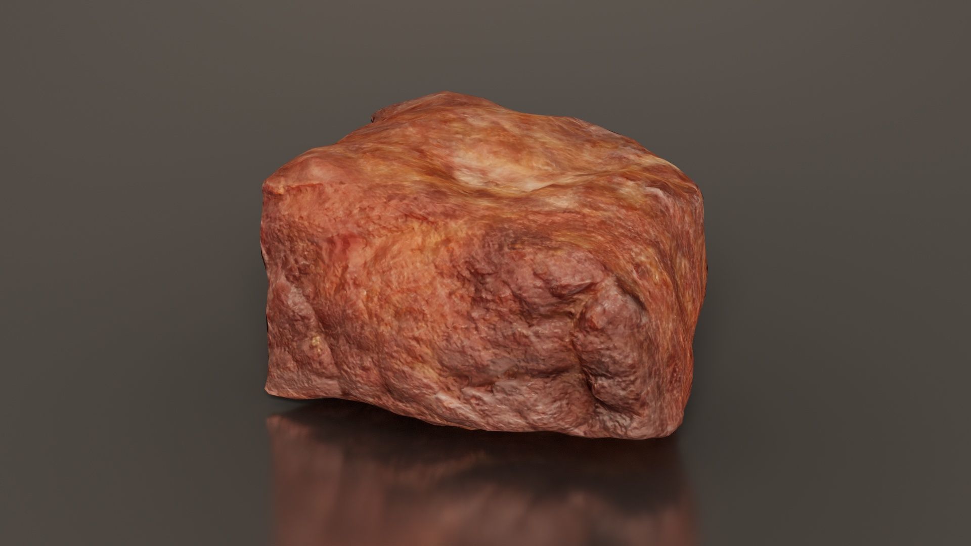 Red Meat Fondue 2 Low-poly 3D model_3