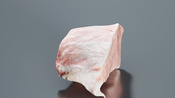 Red Veiny Meat 1 Low-poly 3D model 2