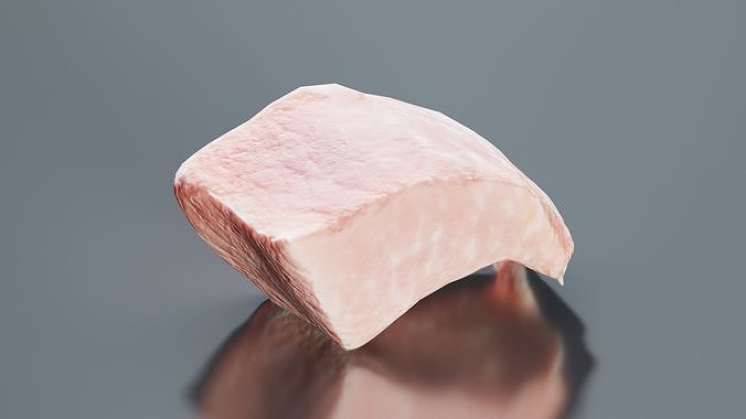 Red Veiny Meat 1 Low-poly 3D model 6