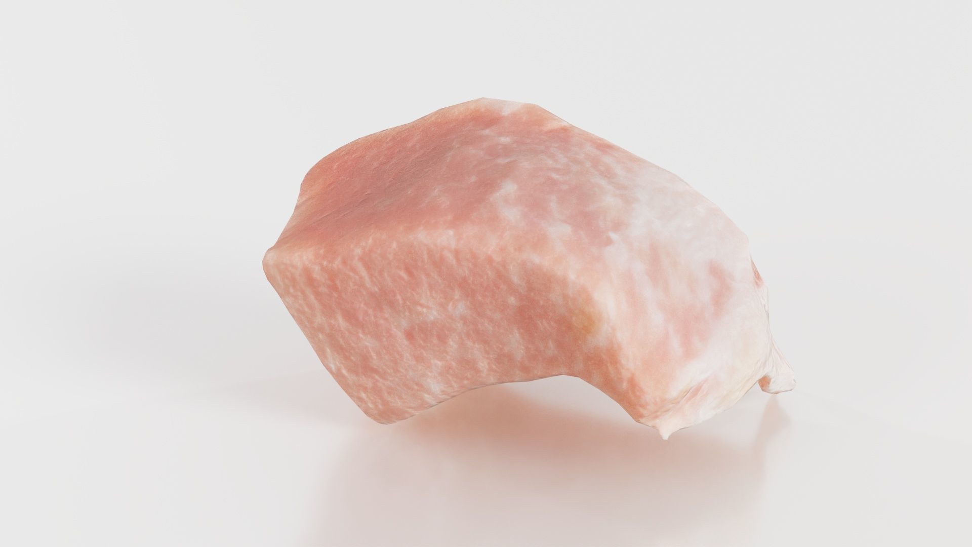Red Veiny Meat 1 Low-poly 3D model_2