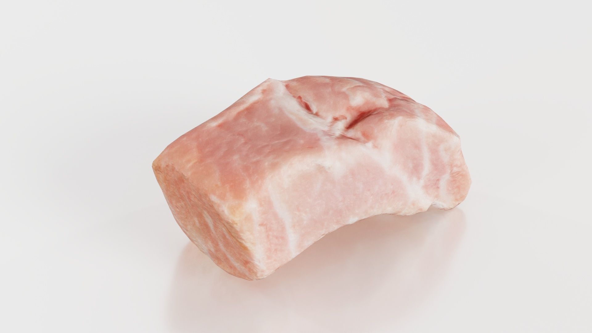 Red Veiny Meat 2 Low-poly 3D model_3