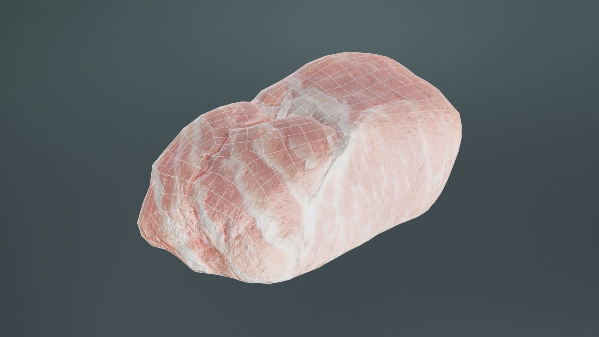 Red Veiny Meat 2 Low-poly 3D model_9