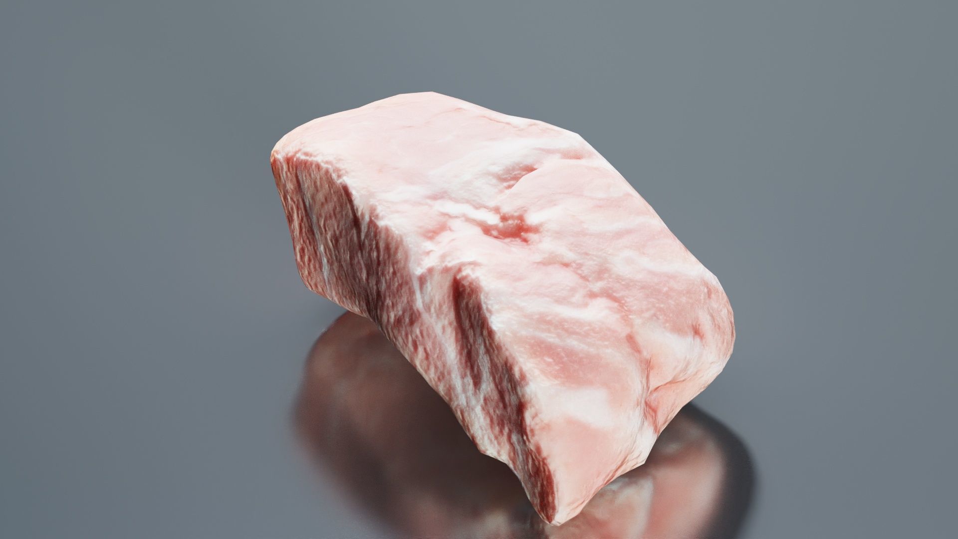 Red Veiny Meat 2 Low-poly 3D model_2