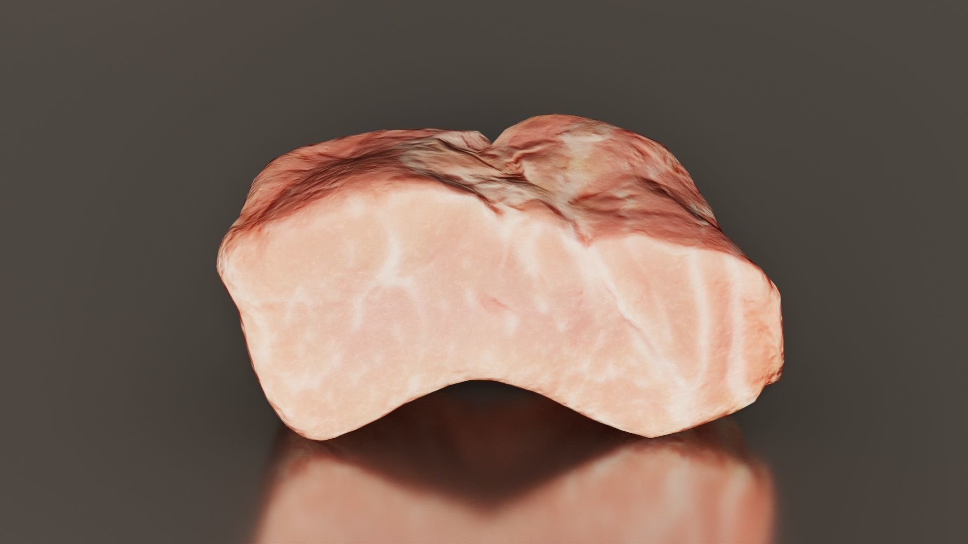 Red Veiny Meat 3 Low-poly 3D model_2