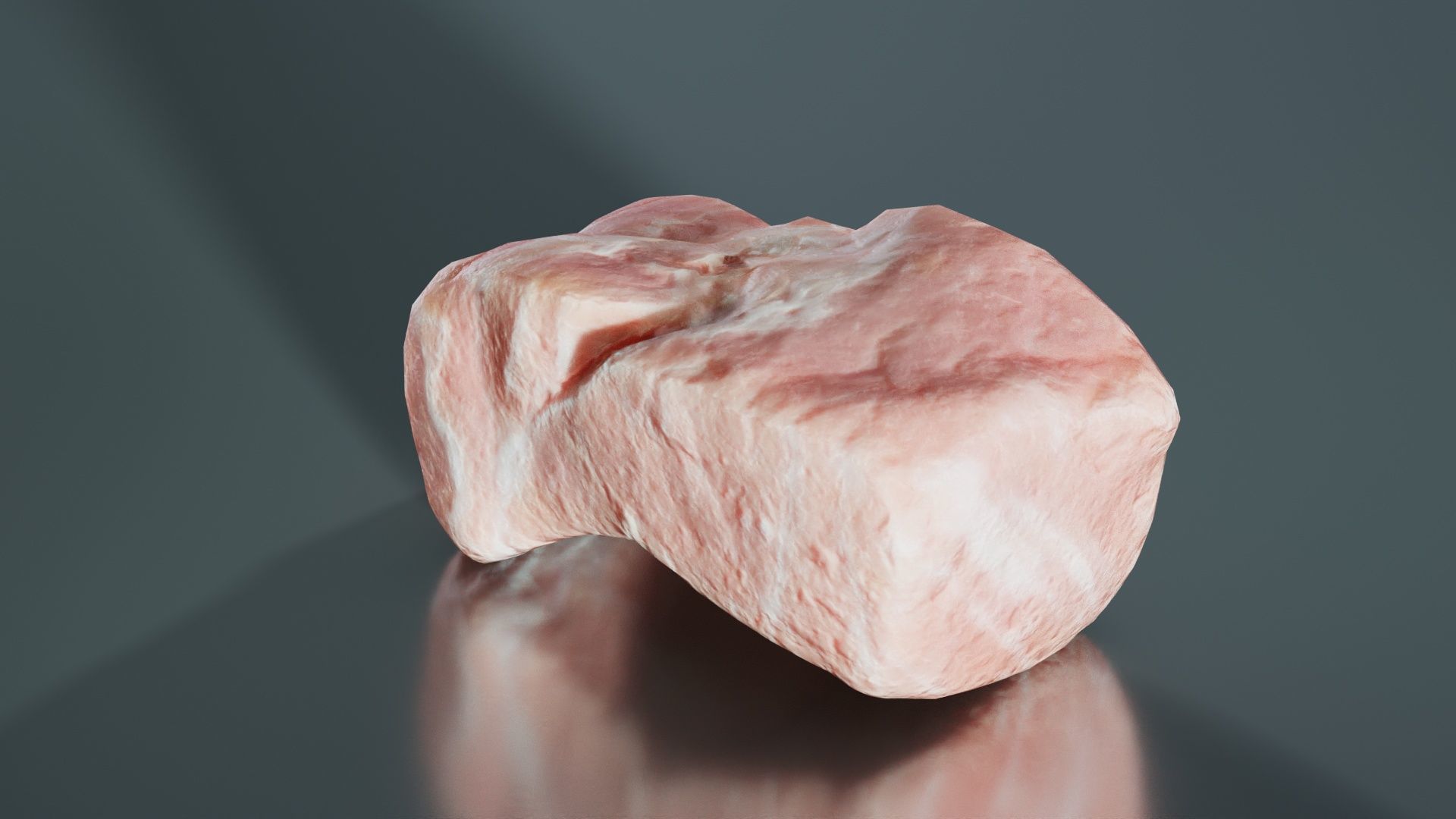 Red Veiny Meat 3 Low-poly 3D model_6