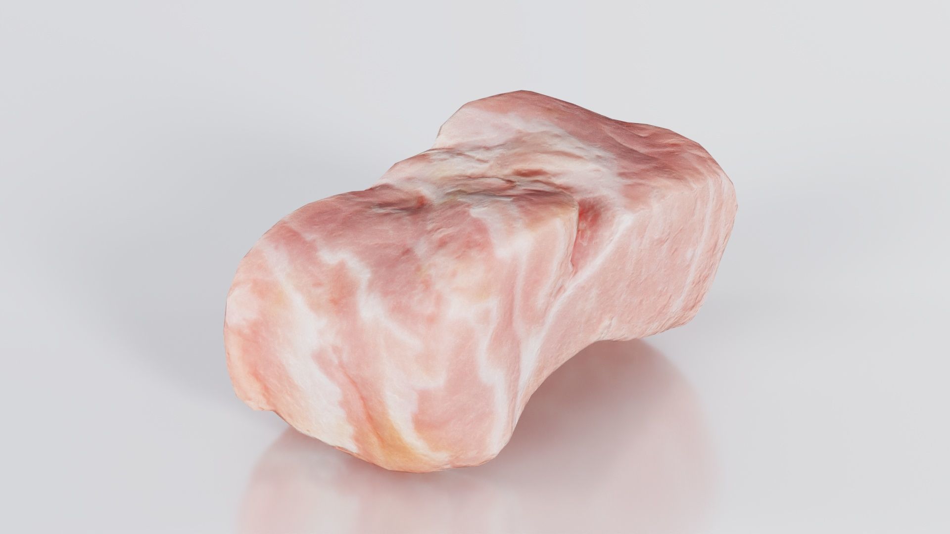Red Veiny Meat 3 Low-poly 3D model_5