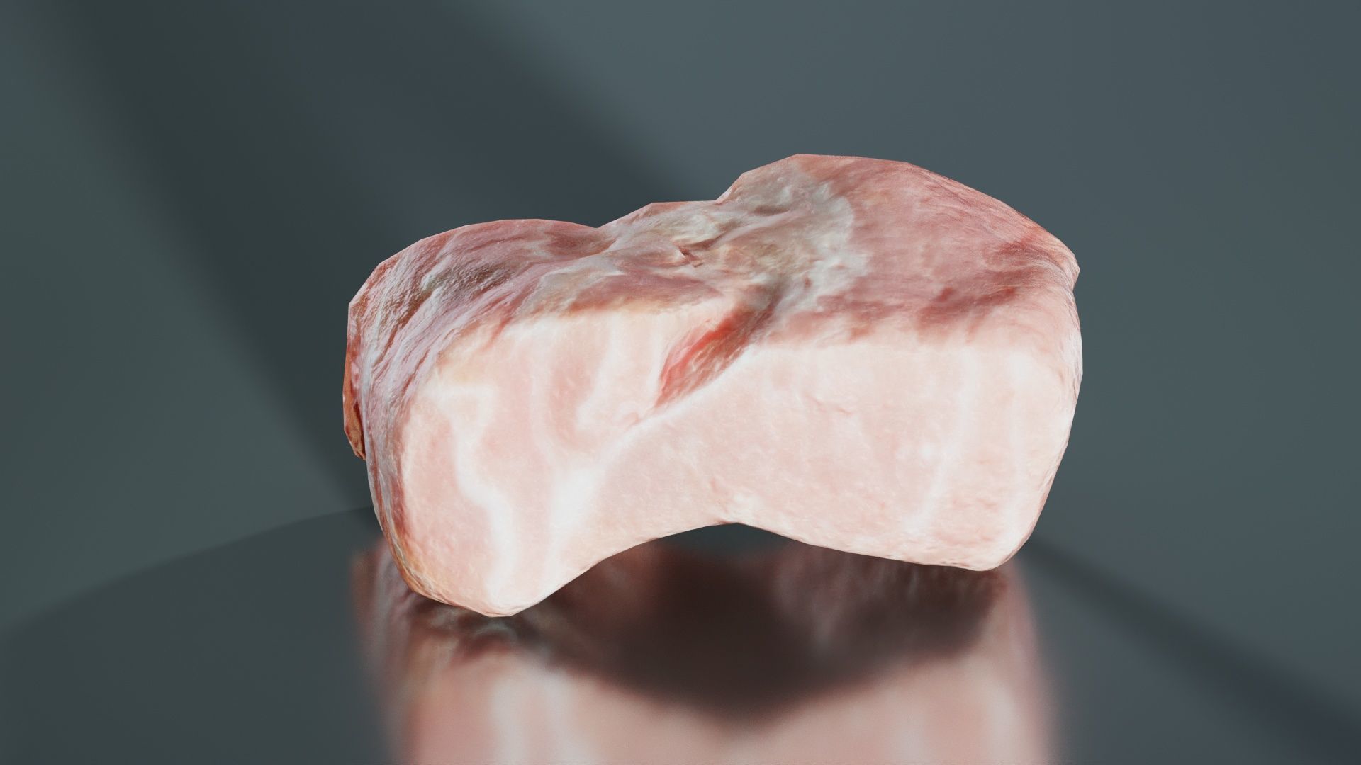 Red Veiny Meat 3 Low-poly 3D model_7