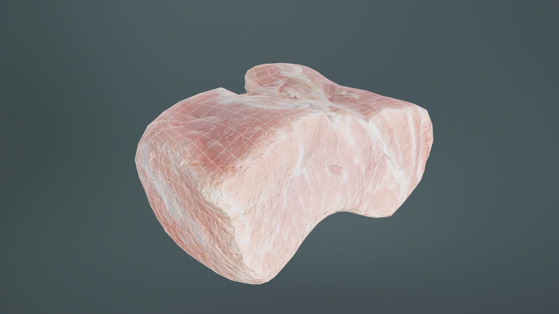 Red Veiny Meat 3 Low-poly 3D model_10