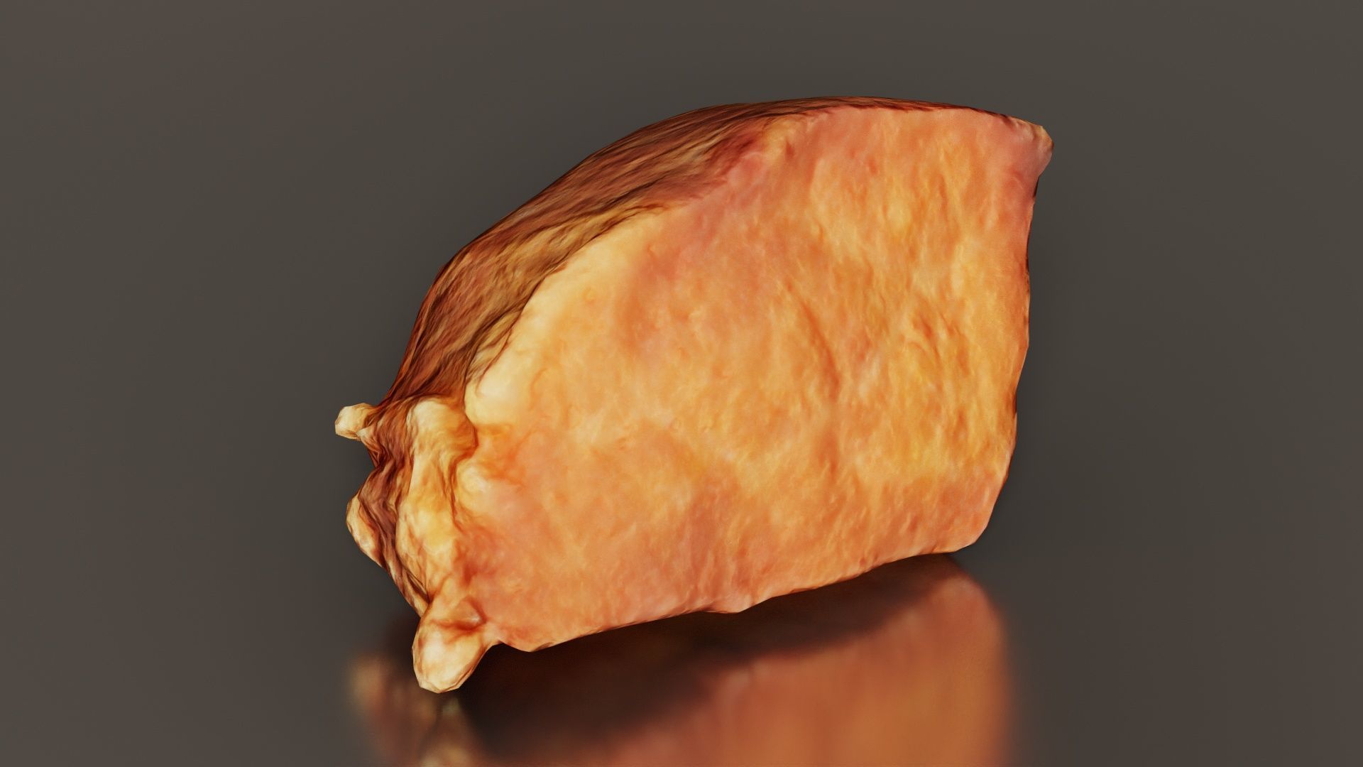 Red Veiny Meat Fondue 1 Low-poly 3D model_8
