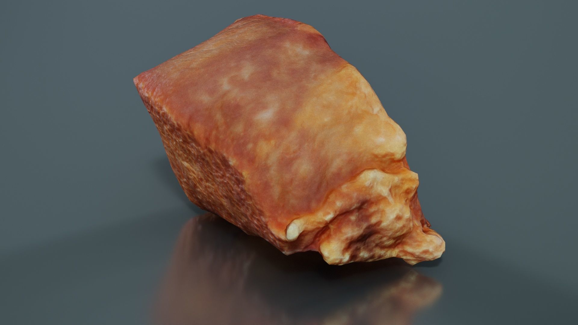 Red Veiny Meat Fondue 1 Low-poly 3D model_3