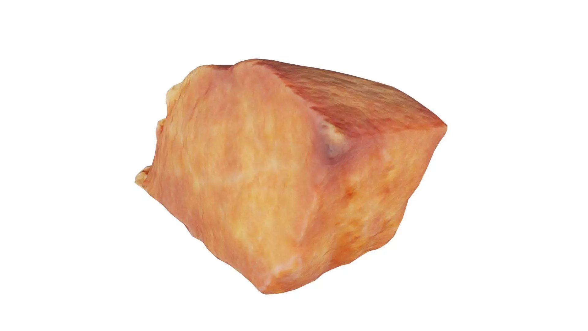 Red Veiny Meat Fondue 1 Low-poly 3D model_0
