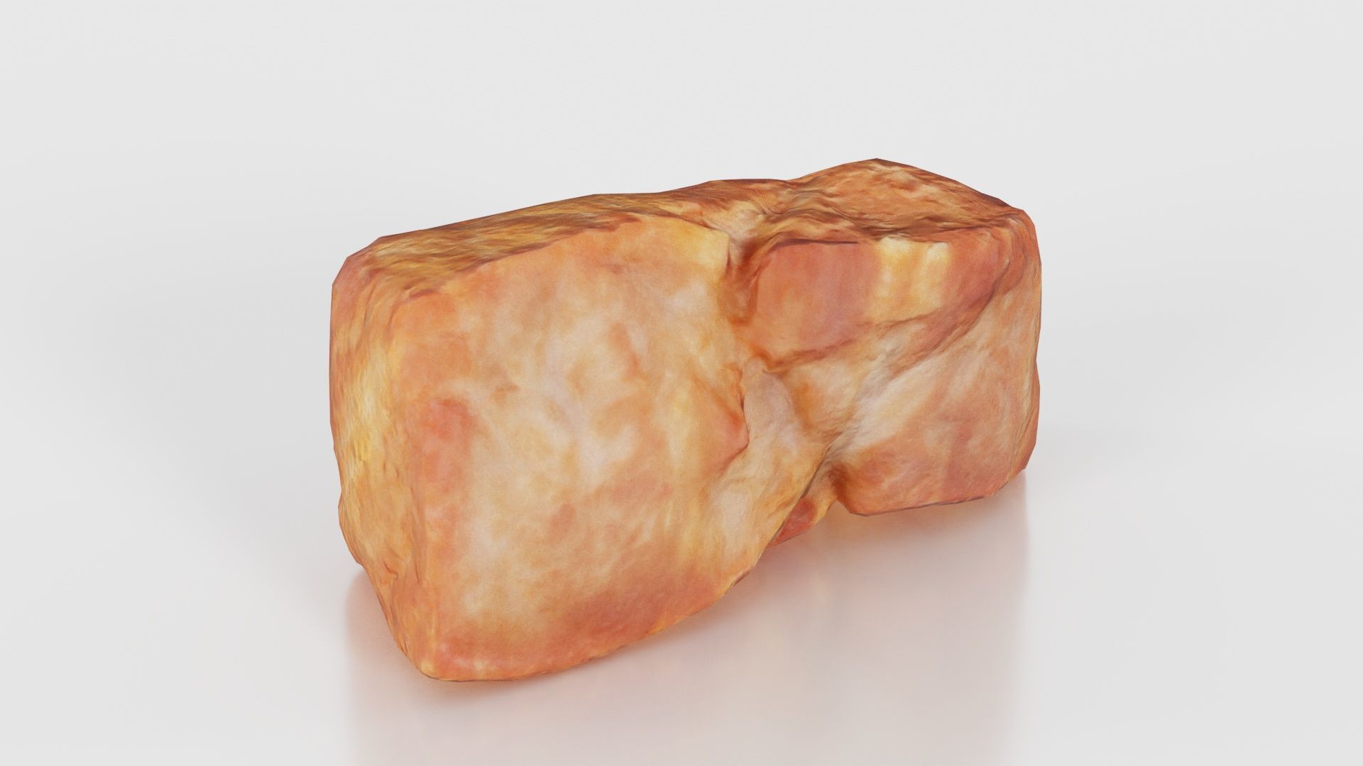 Red Veiny Meat Fondue 3 Low-poly 3D model_15