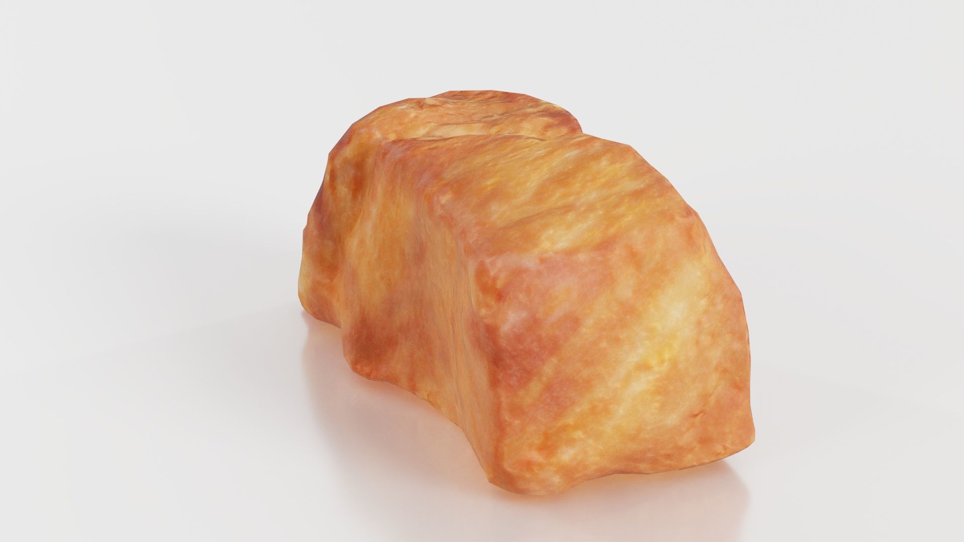 Red Veiny Meat Fondue 3 Low-poly 3D model_1