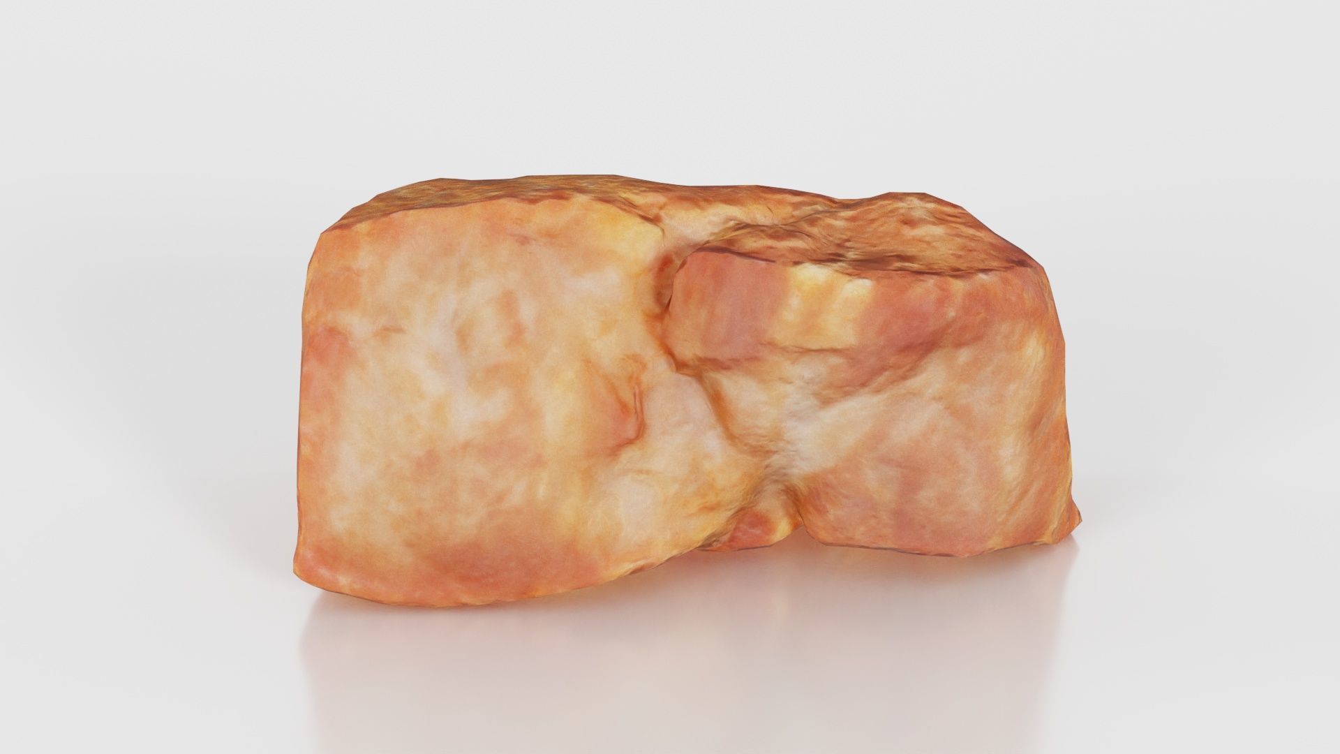 Red Veiny Meat Fondue 3 Low-poly 3D model_26