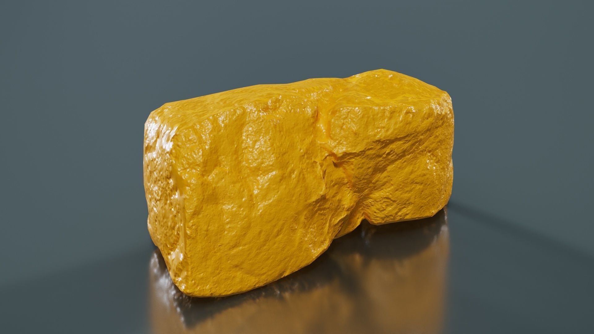 Red Veiny Meat Fondue 3 Low-poly 3D model_12