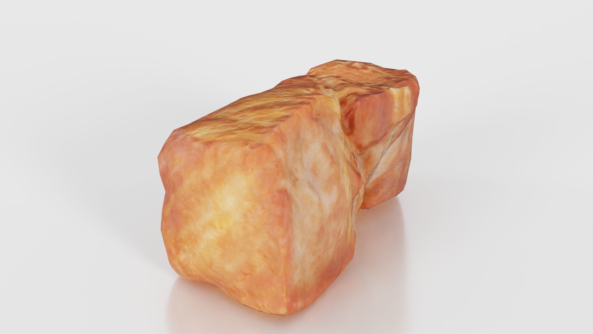 Red Veiny Meat Fondue 3 Low-poly 3D model_16