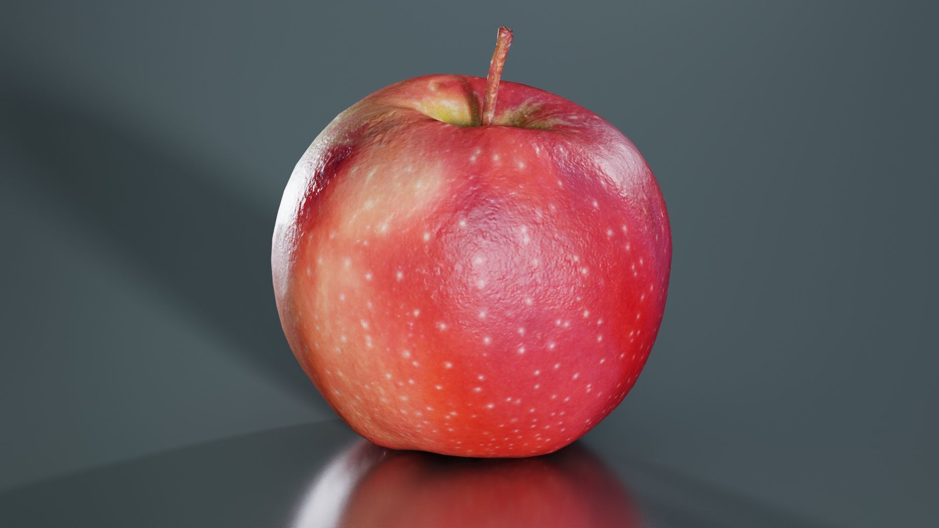 Apple Low-poly 3D model_2