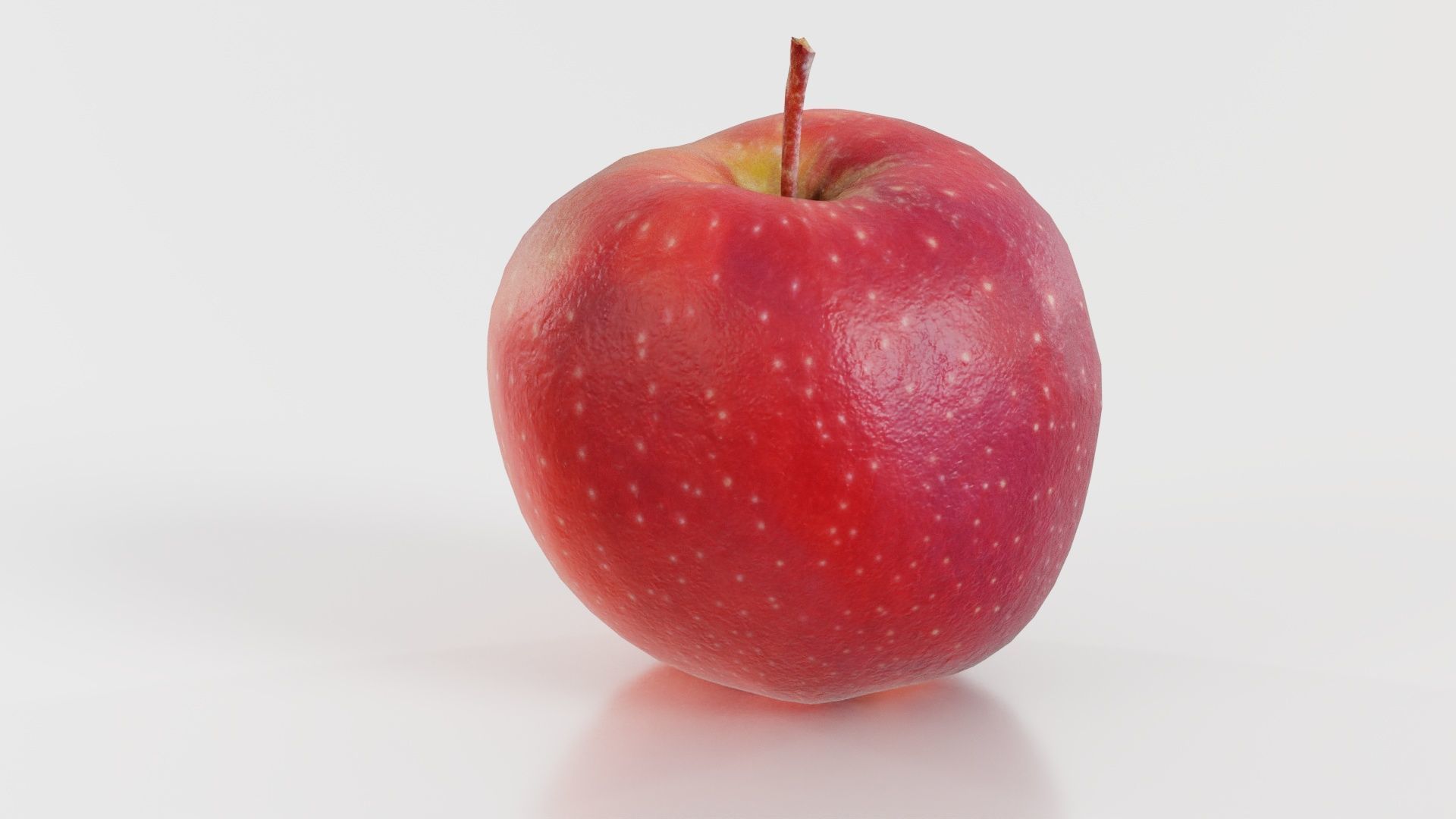 Apple Low-poly 3D model_7