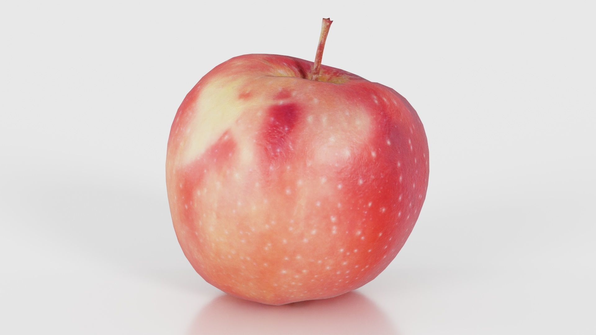 Apple Low-poly 3D model_15