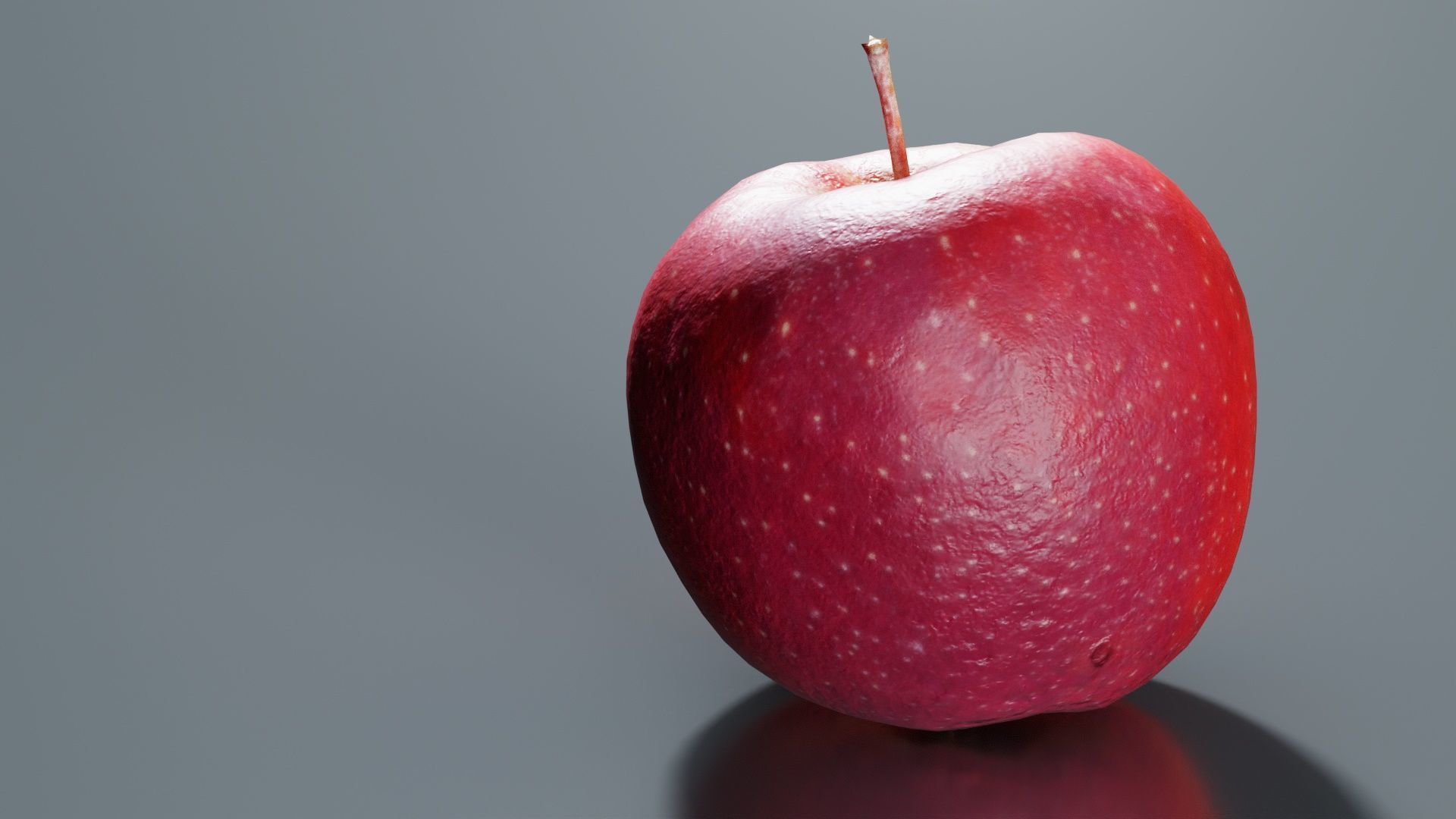 Apple Low-poly 3D model_5