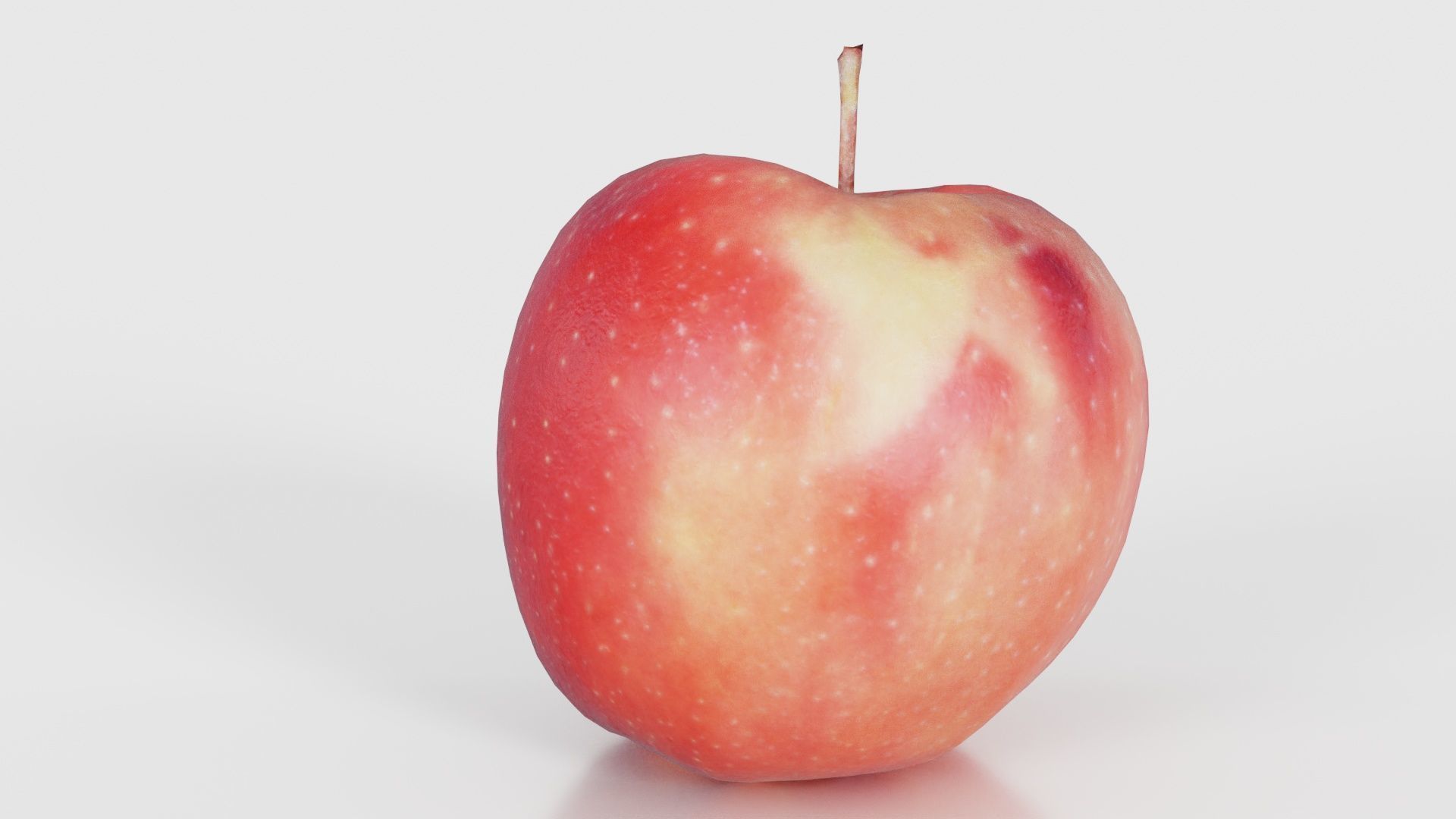 Apple Low-poly 3D model_17