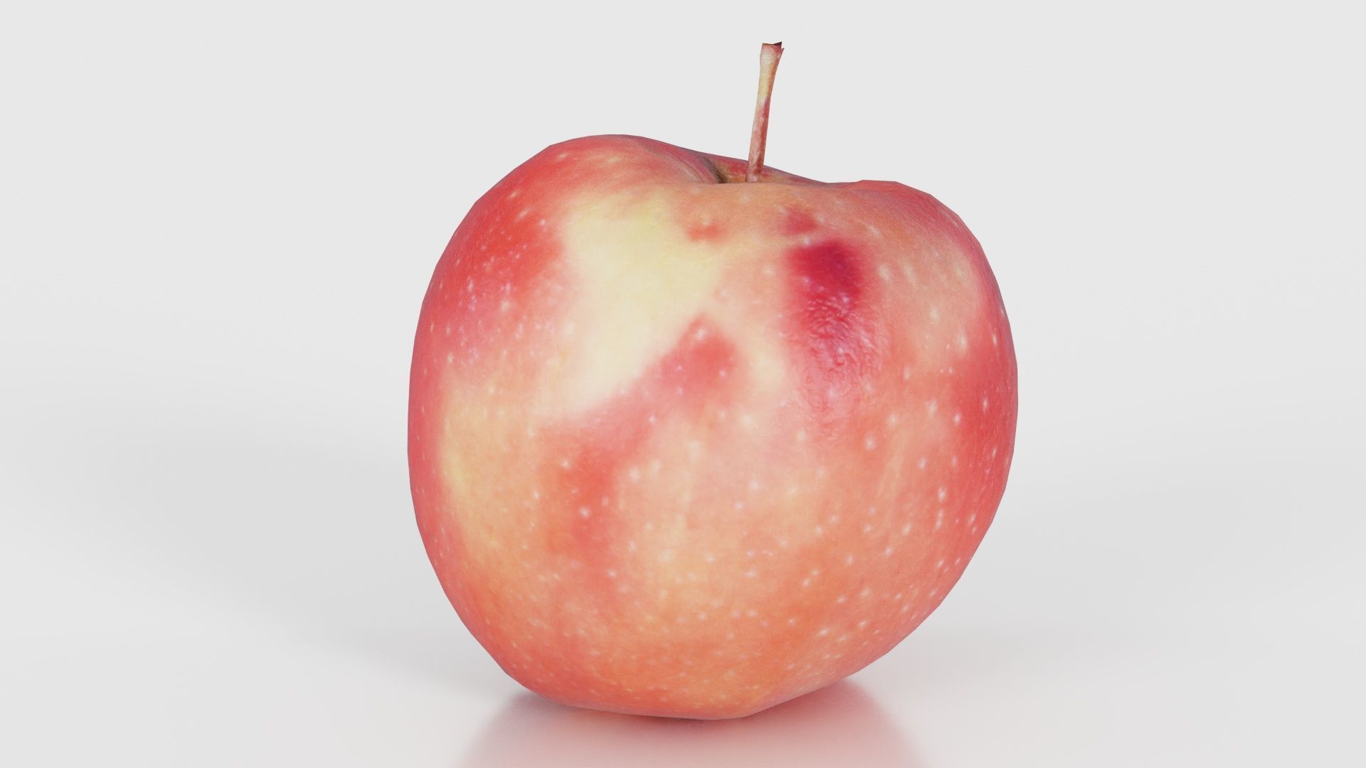 Apple Low-poly 3D model_16