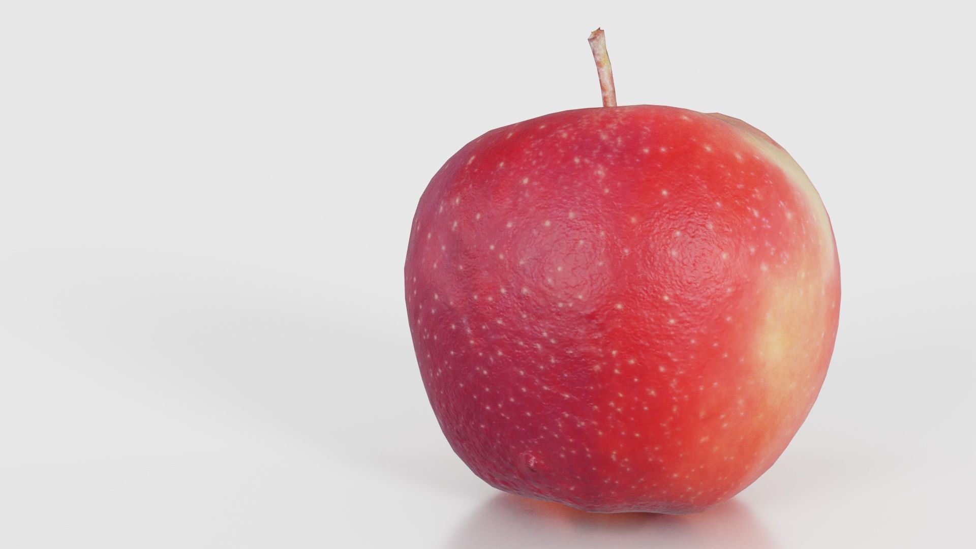 Apple Low-poly 3D model_19