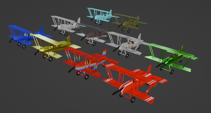 Racing airplanes 3D Model Collection_5