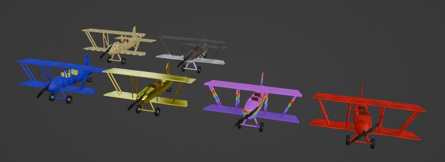 Racing airplanes 3D Model Collection_3