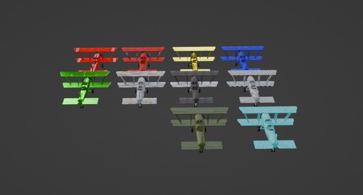 Racing airplanes 3D Model Collection_7
