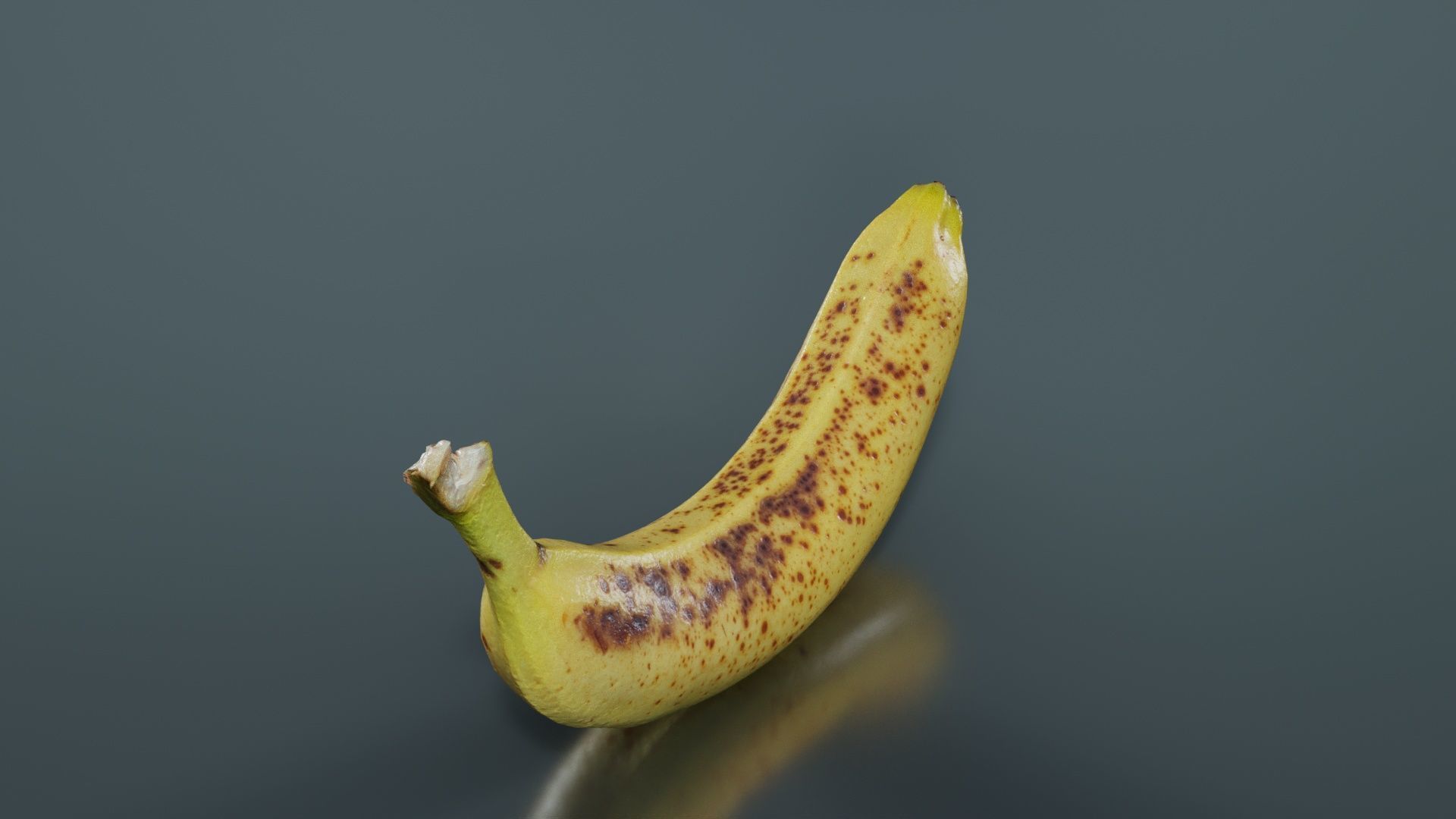 Banana Low-poly 3D model_6