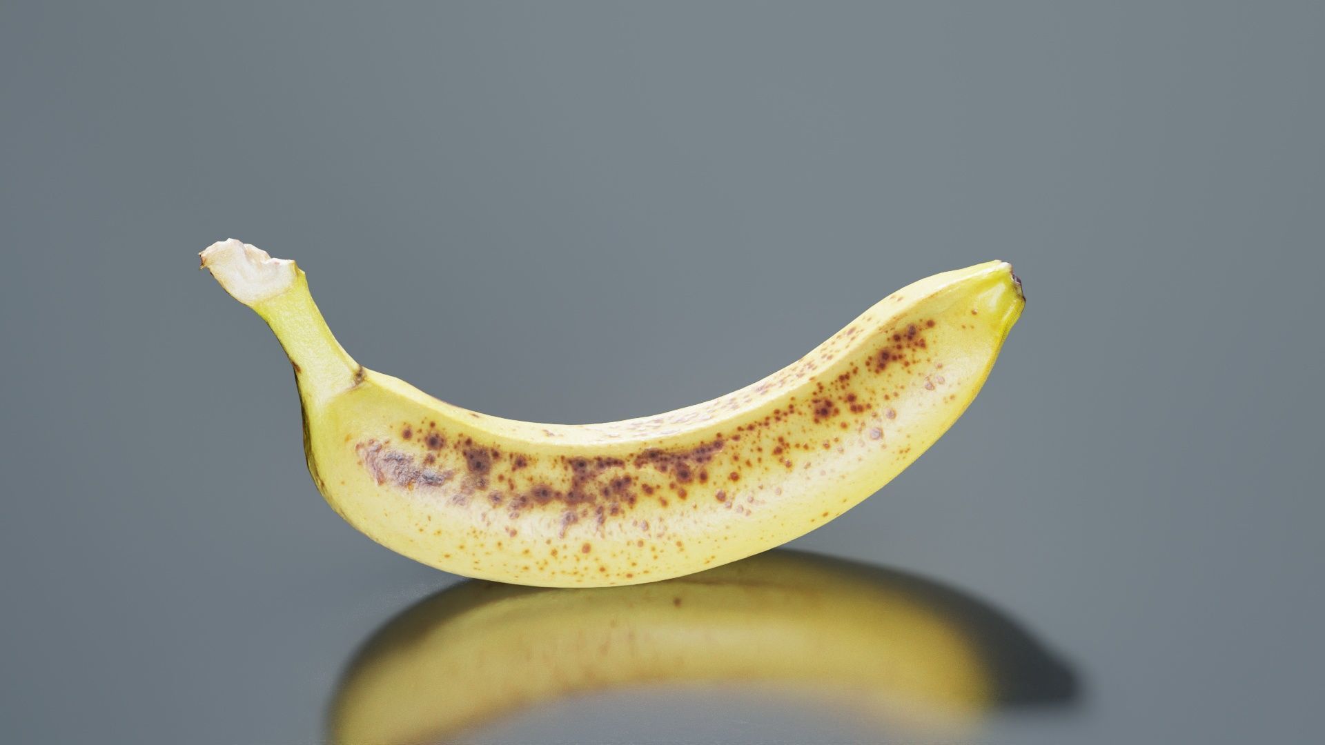 Banana Low-poly 3D model_3