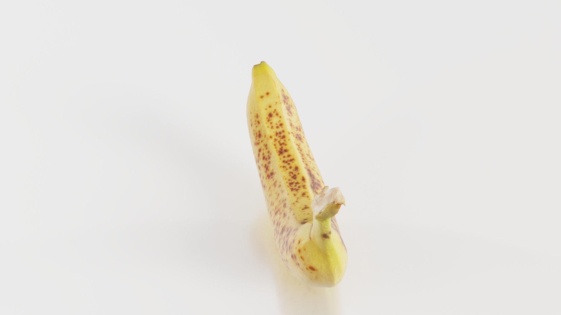 Banana Low-poly 3D model_4