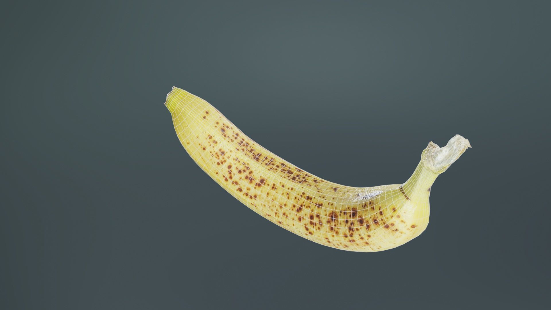 Banana Low-poly 3D model_10