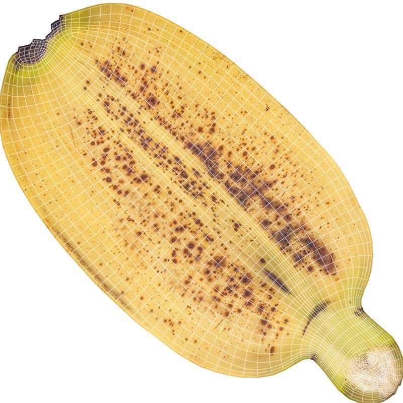 Banana Low-poly 3D model_14