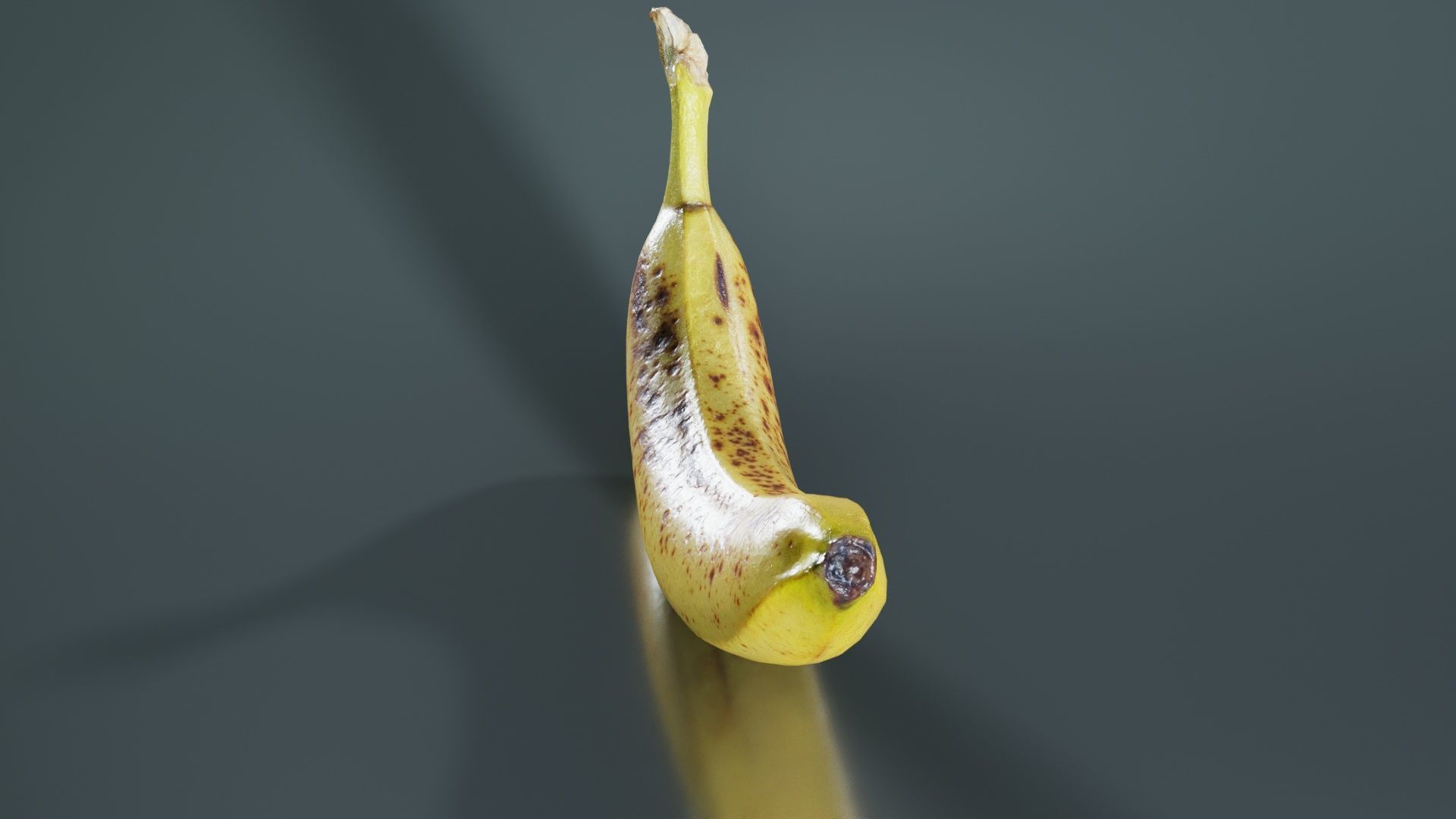 Banana Low-poly 3D model_2