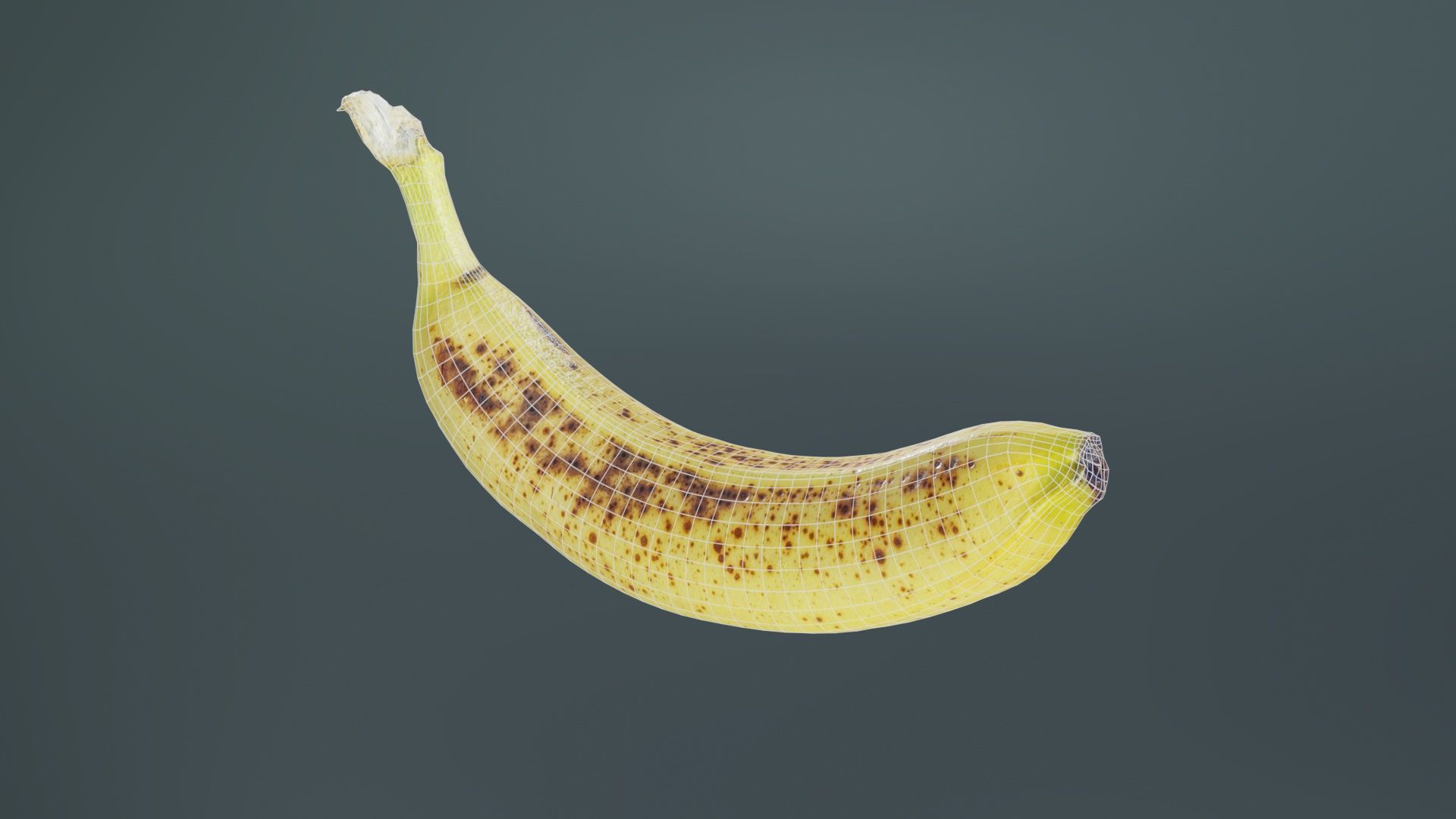 Banana Low-poly 3D model_9
