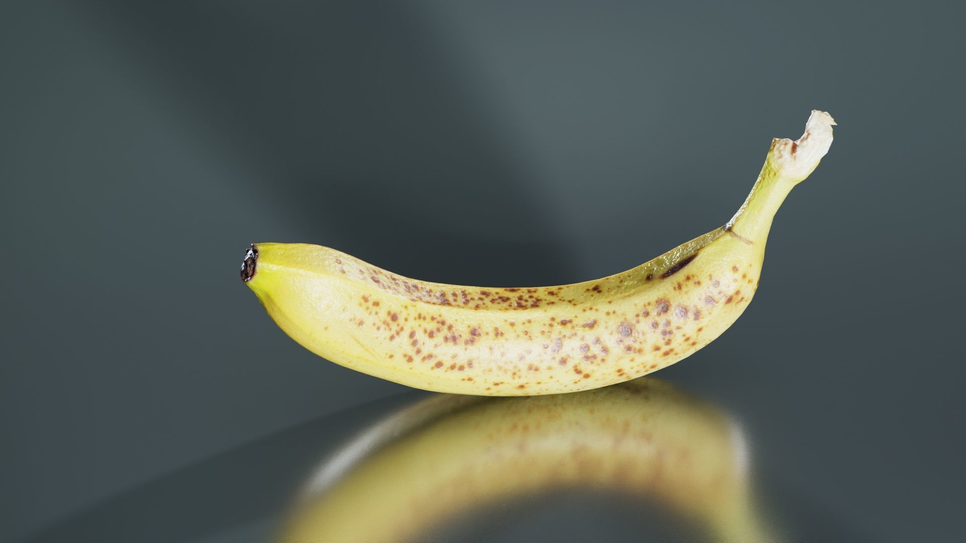 Banana Low-poly 3D model_8